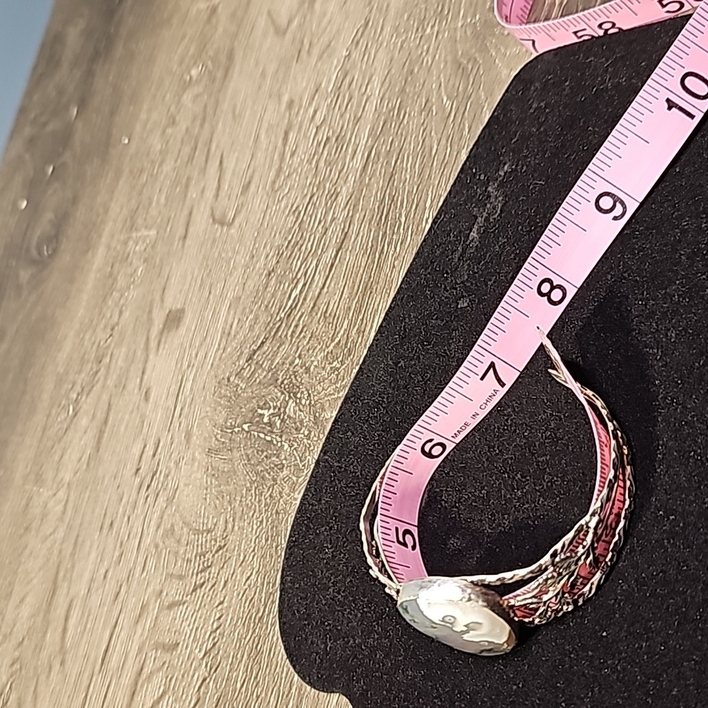 Artisan Crafted Moss Agate Adjustable Tibetan Sil… - image 8